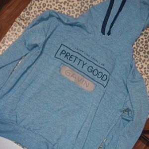 Blue Graphic Hoodie